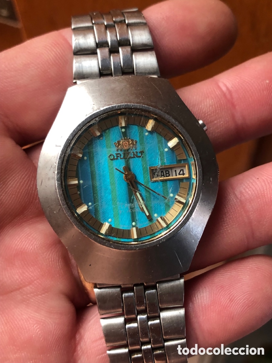 Vintage: Reloj orient autom&aacute;tico esfera bitono gran tama&ntilde;o