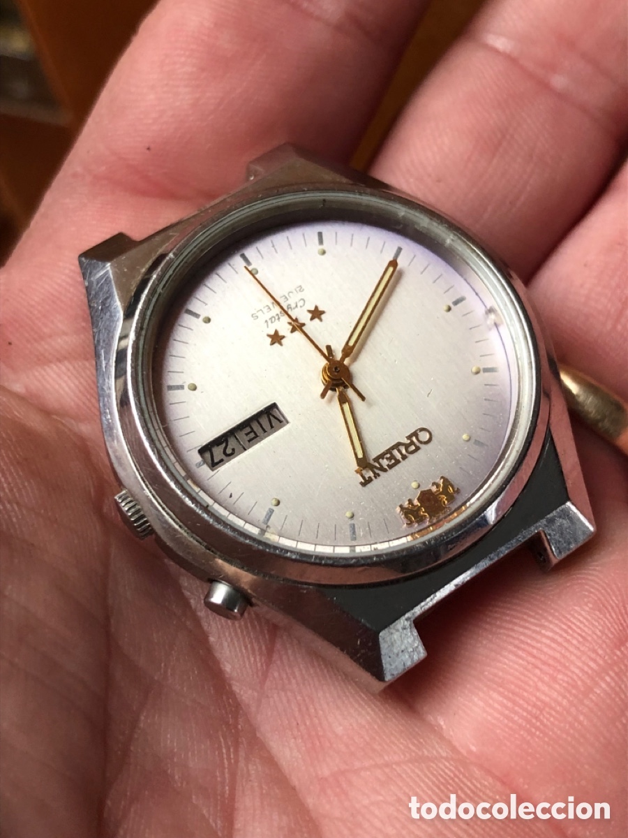 Vintage: Reloj orient autom&aacute;tico doble calendario - Foto 2
