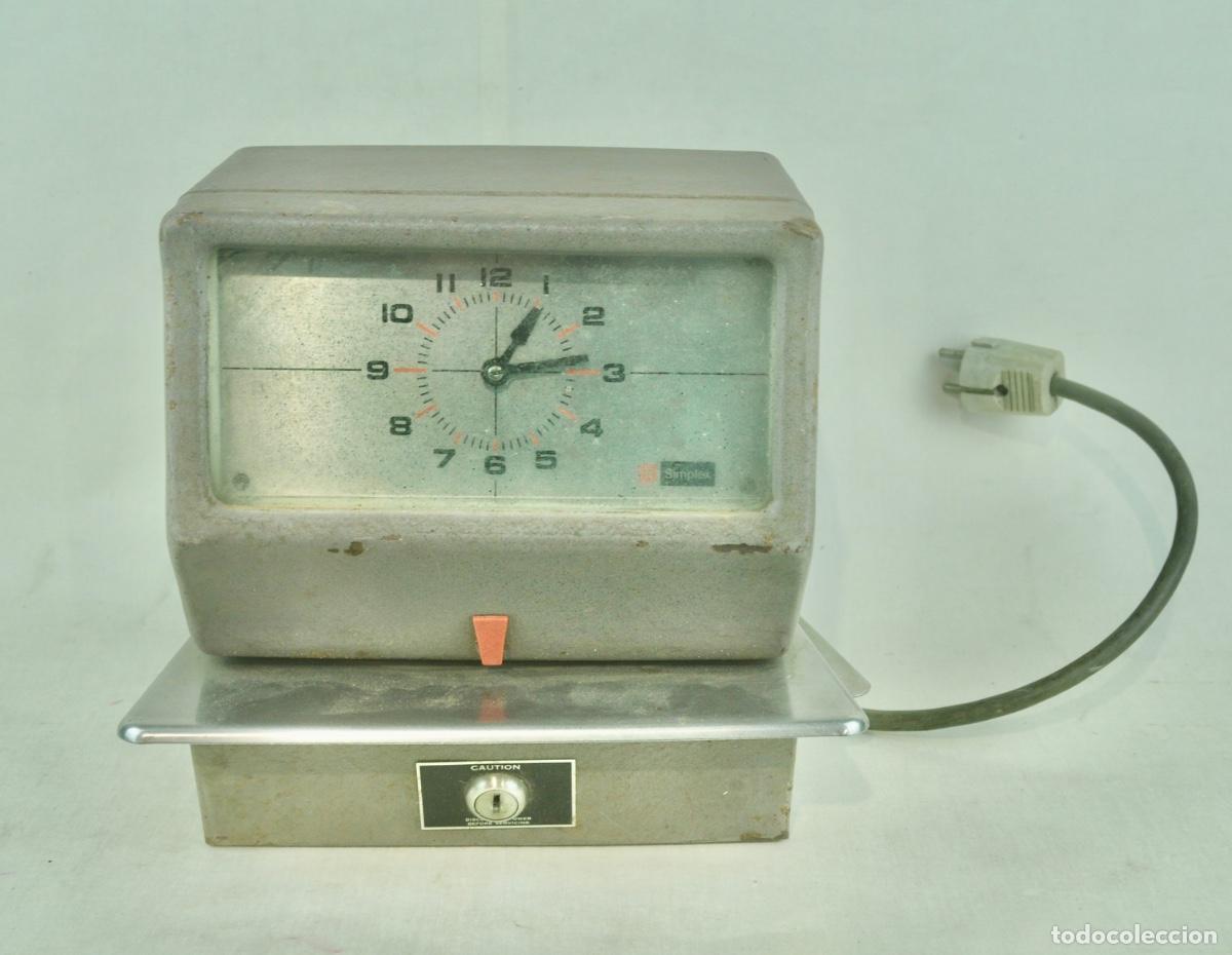Vintage: Reloj de fichar Simplex - Foto 2