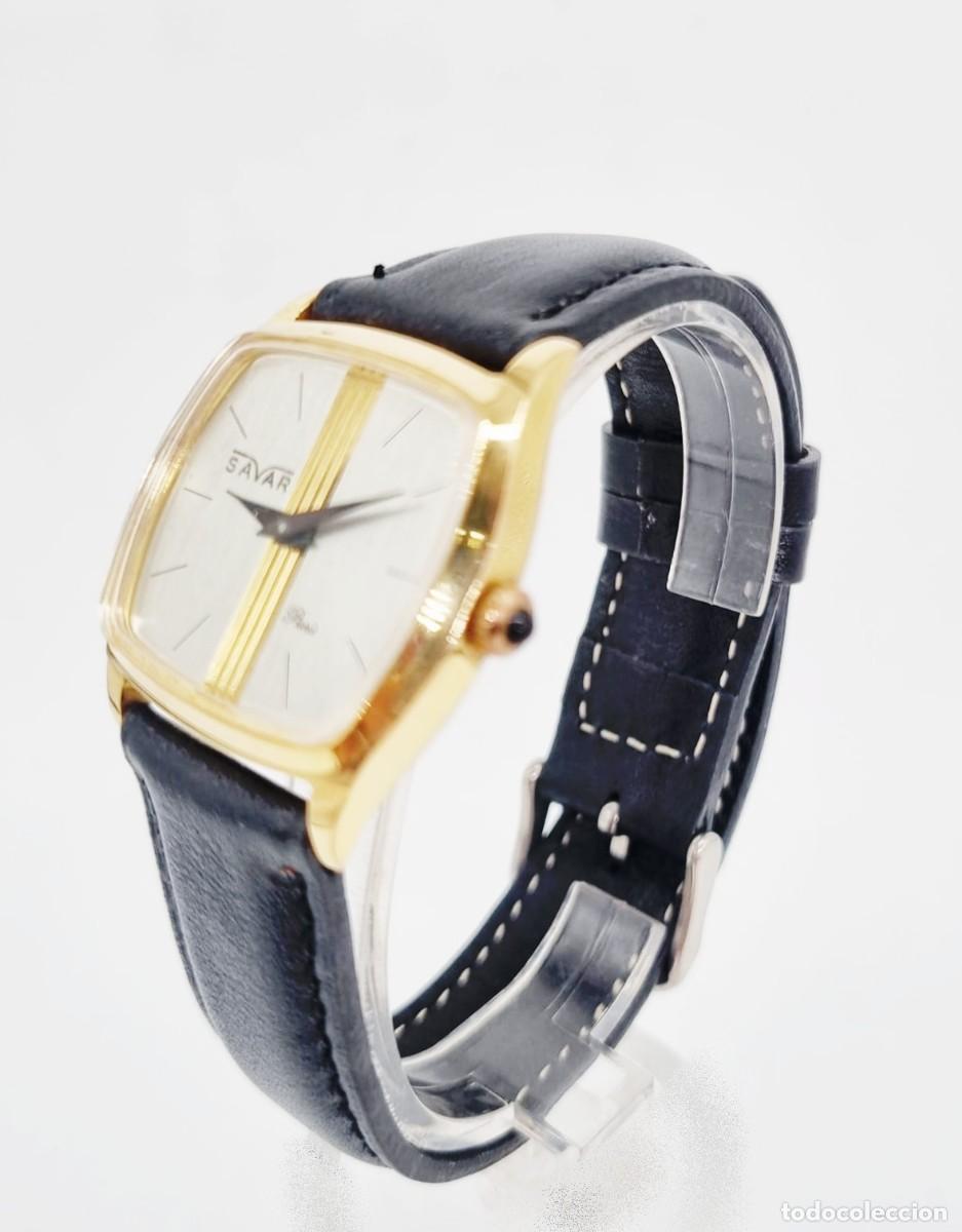 Vintage: Reloj Savar vintage a cuerda - Foto 3