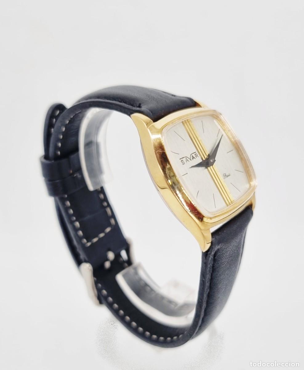 Vintage: Reloj Savar vintage a cuerda - Foto 9