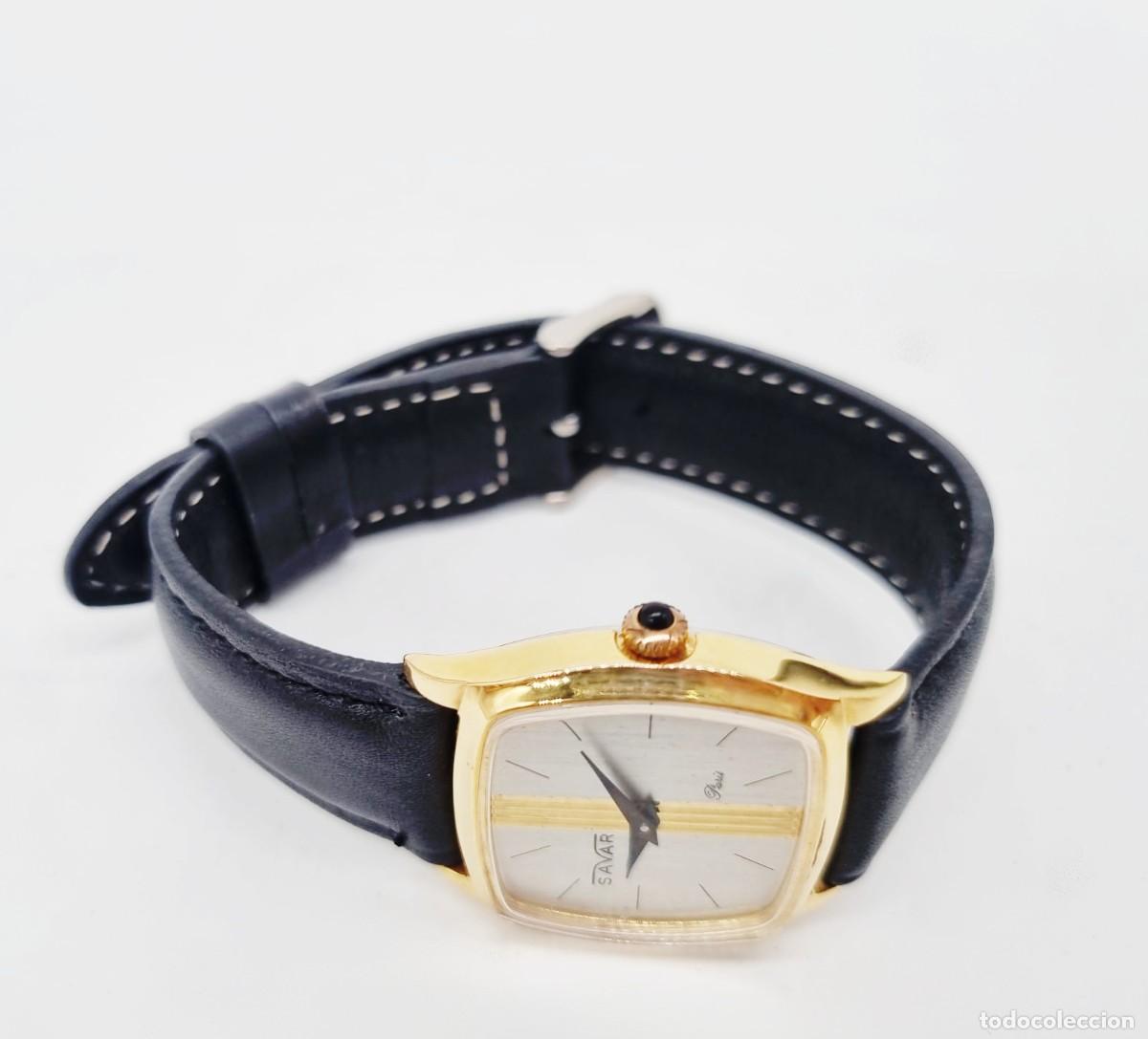 Vintage: Reloj Savar vintage a cuerda - Foto 11