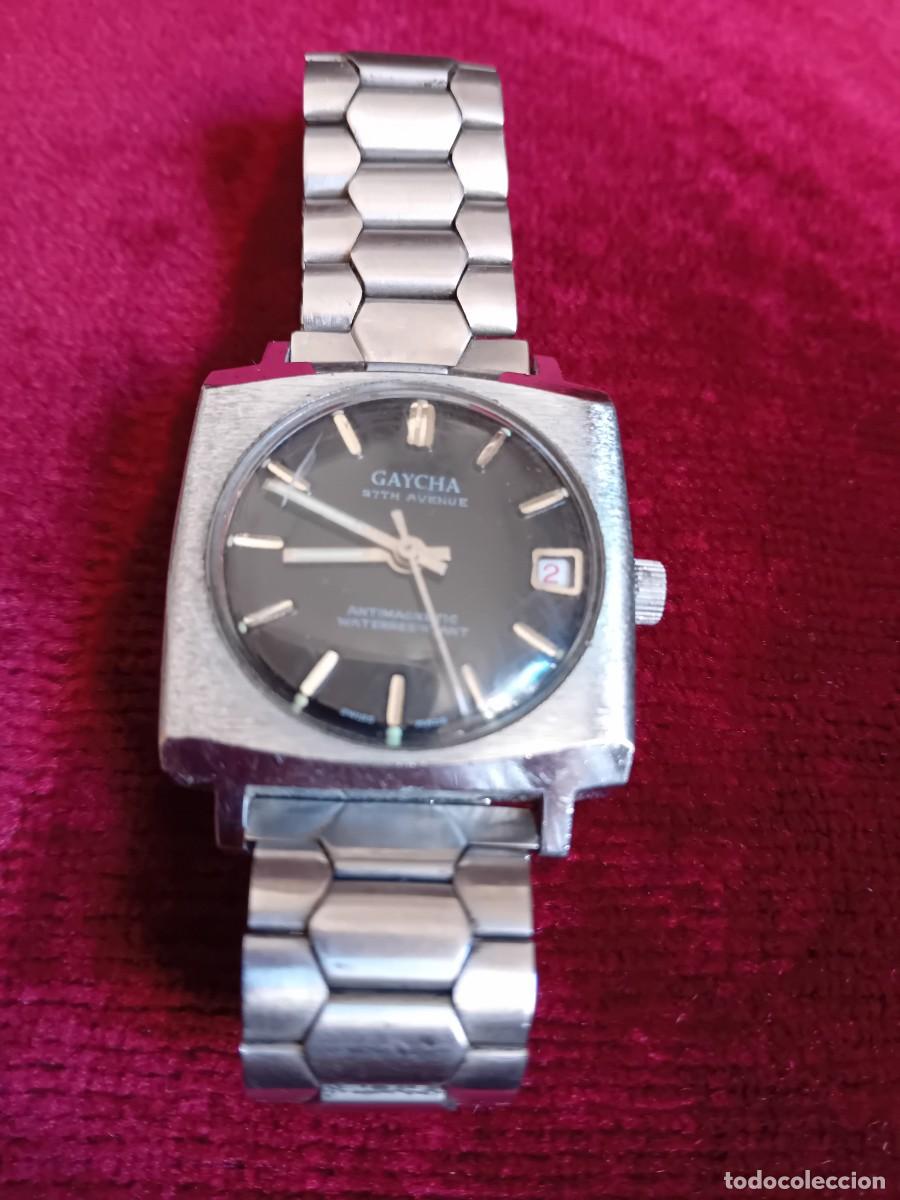Vintage: Reloj de pulsera marca Gaycha Swiss made, d&eacute;cada de los 70