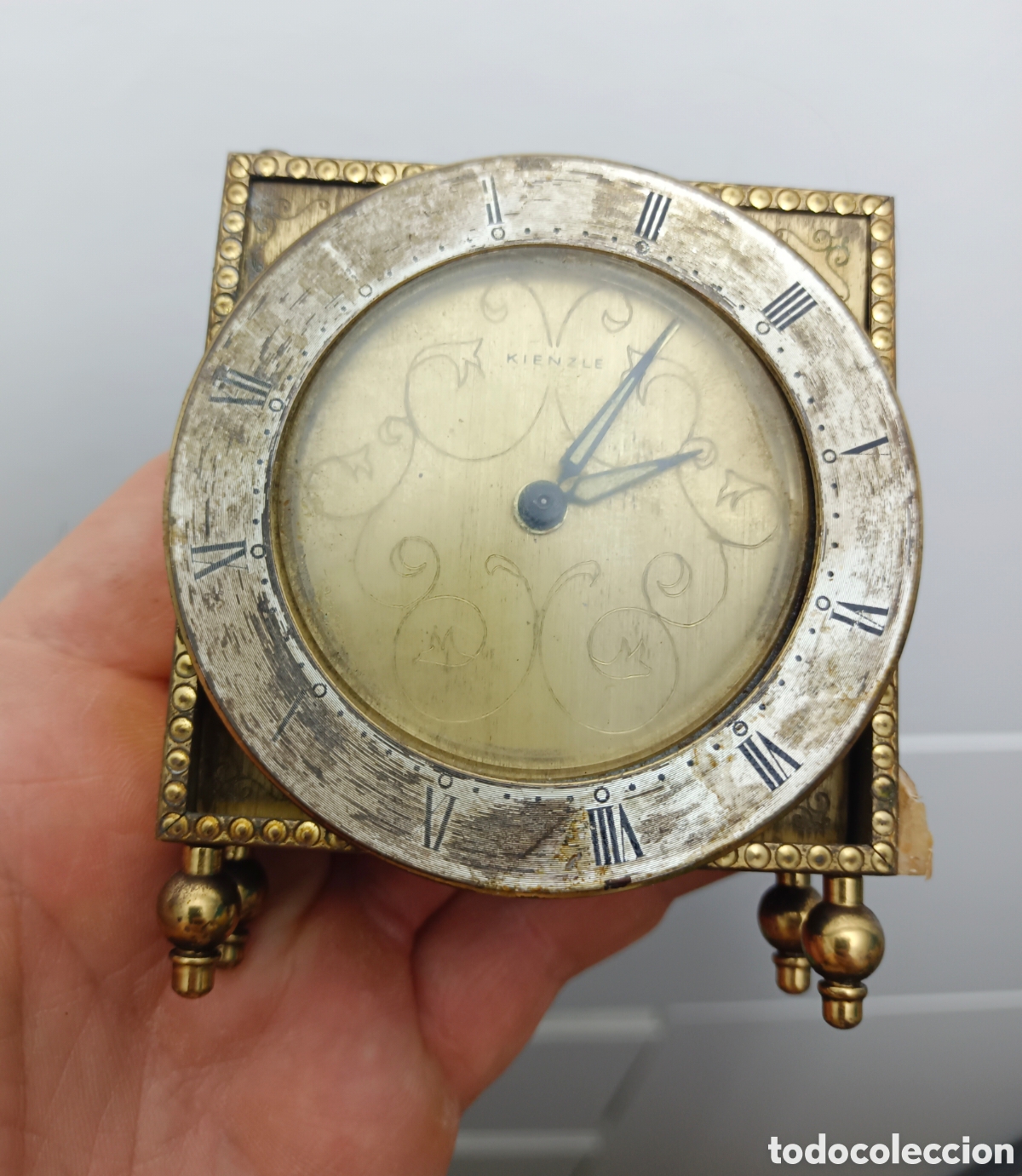 Vintage: Antiguo y raro reloj Kienzle Alemania Laton