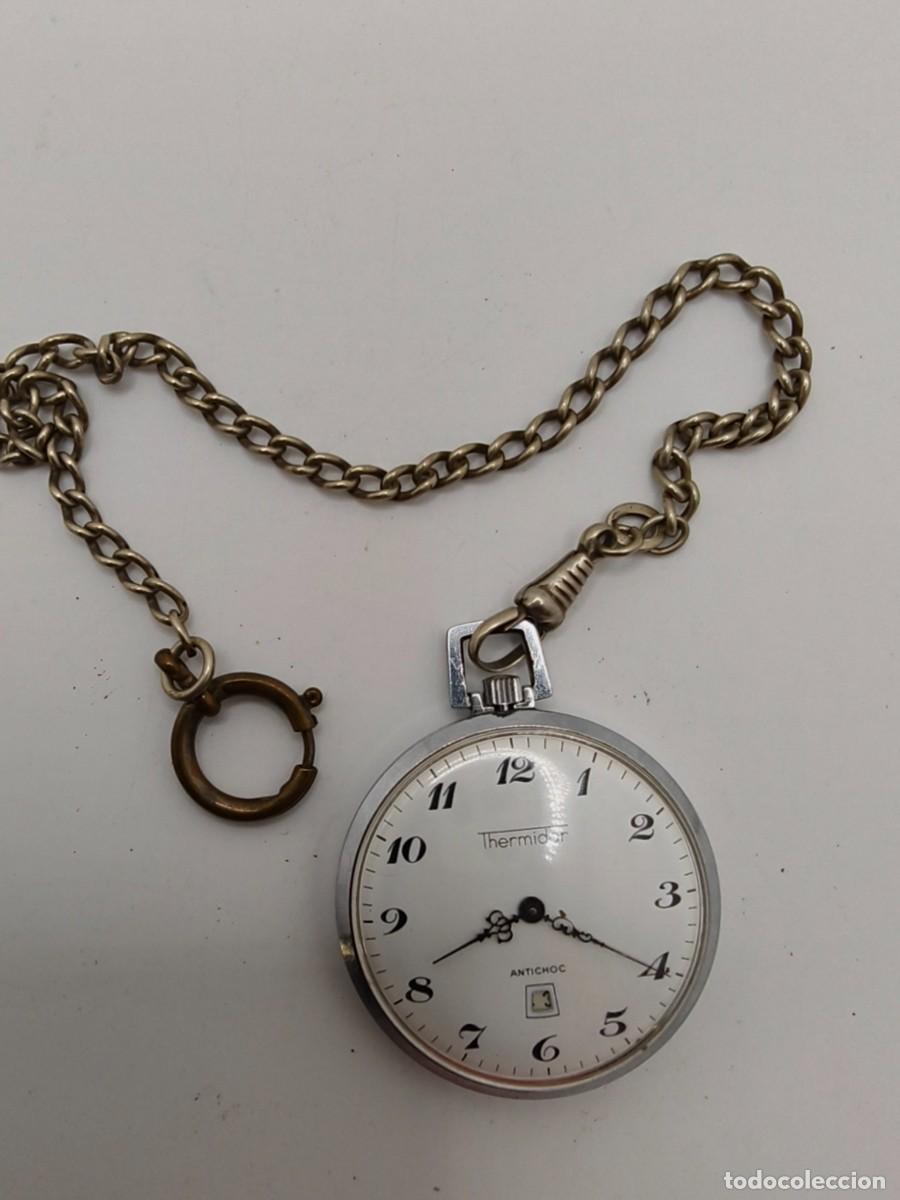 Vintage: Relog de bolsillo, con cadena Termidor en buen estado mirar fotos.