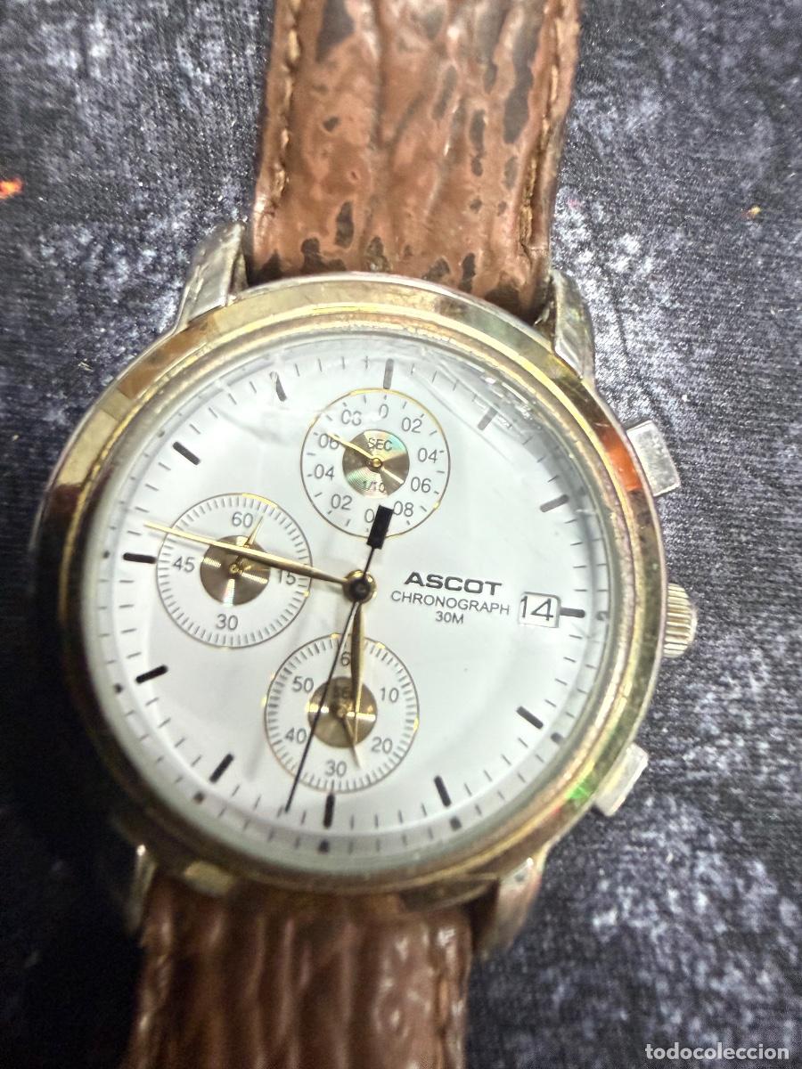 Vintage: ⌚ ASCOT CHRONOGRAPH 30M &ndash; BATER&Iacute;A NUEVA Y FUNCIONANDO ⌚