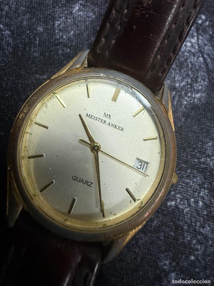 Vintage: ⌚ MEISTER ANKER QUARTZ VINTAGE CABALLERO &ndash; BATER&Iacute;A NUEVA Y FUNCIONANDO ⌚