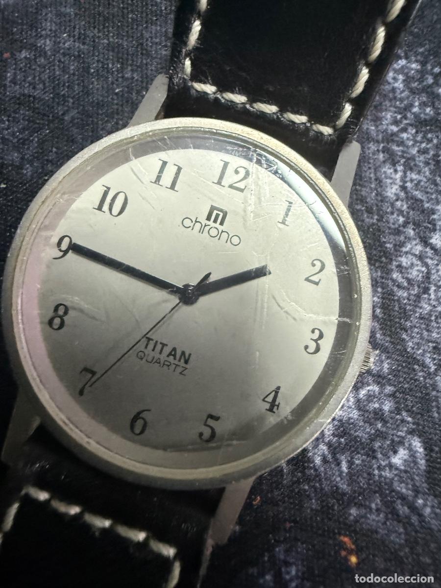 Vintage: ⌚ M Chrono Titan Quartz &ndash; Caja de Titanio &ndash; Funcionando