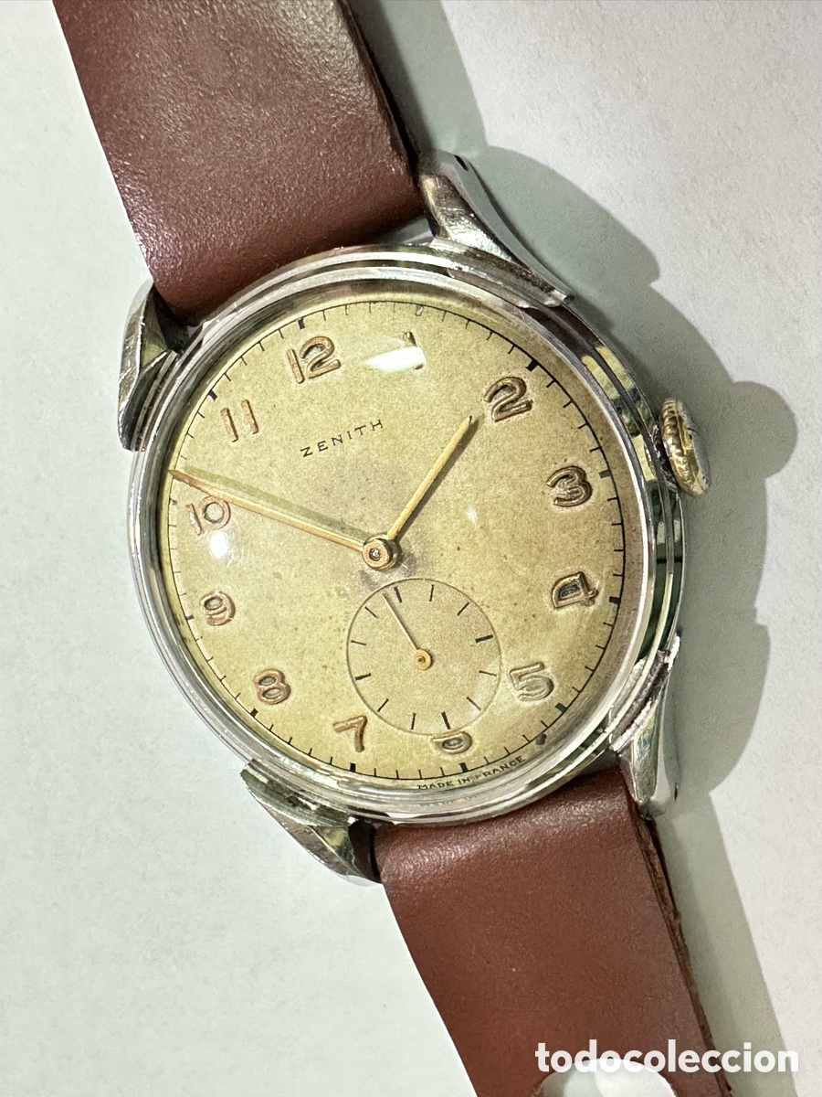 Vintage: Reloj ZENITH Calatrava Militar A&ntilde;o 30s-40s Carga Manual Suizo Acero Inoxidable para hombres