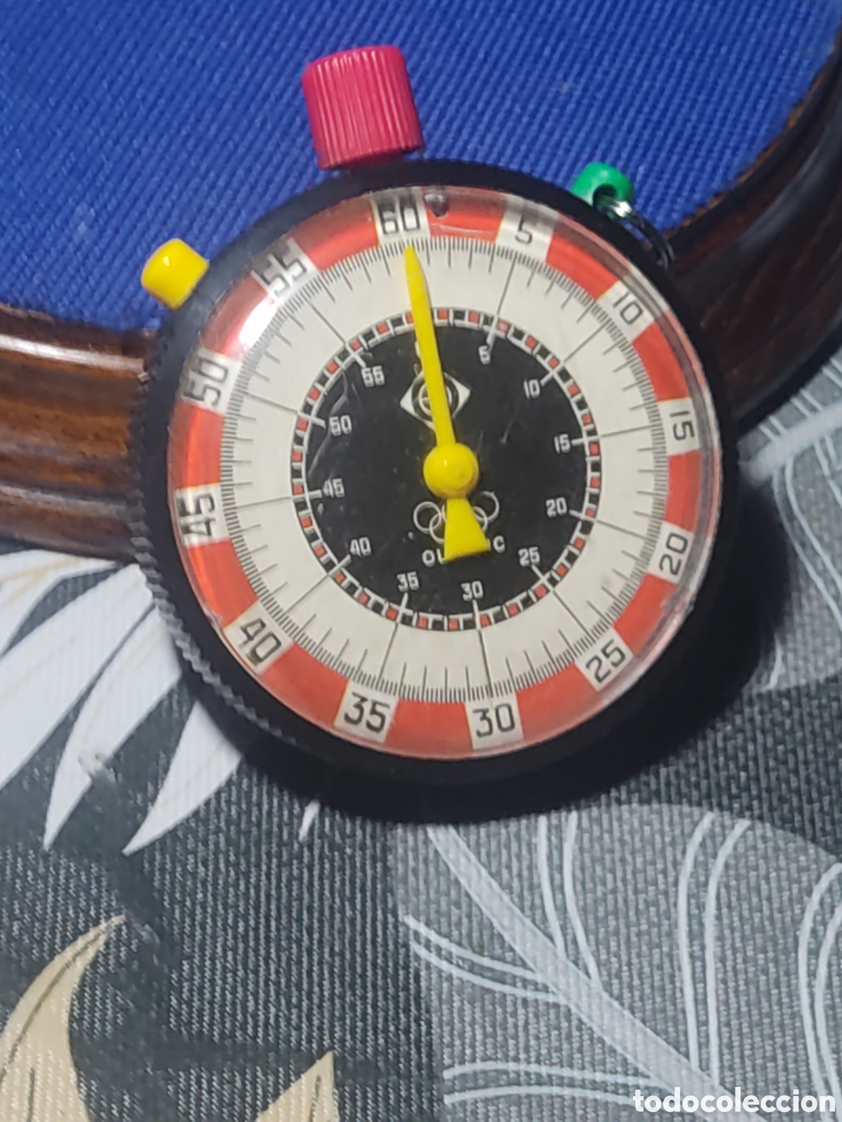 Vintage: Cron&oacute;metro Ol&iacute;mpico ESCO,mec&aacute;nico de cuerda,funcionando.Made in Alemania occidental.