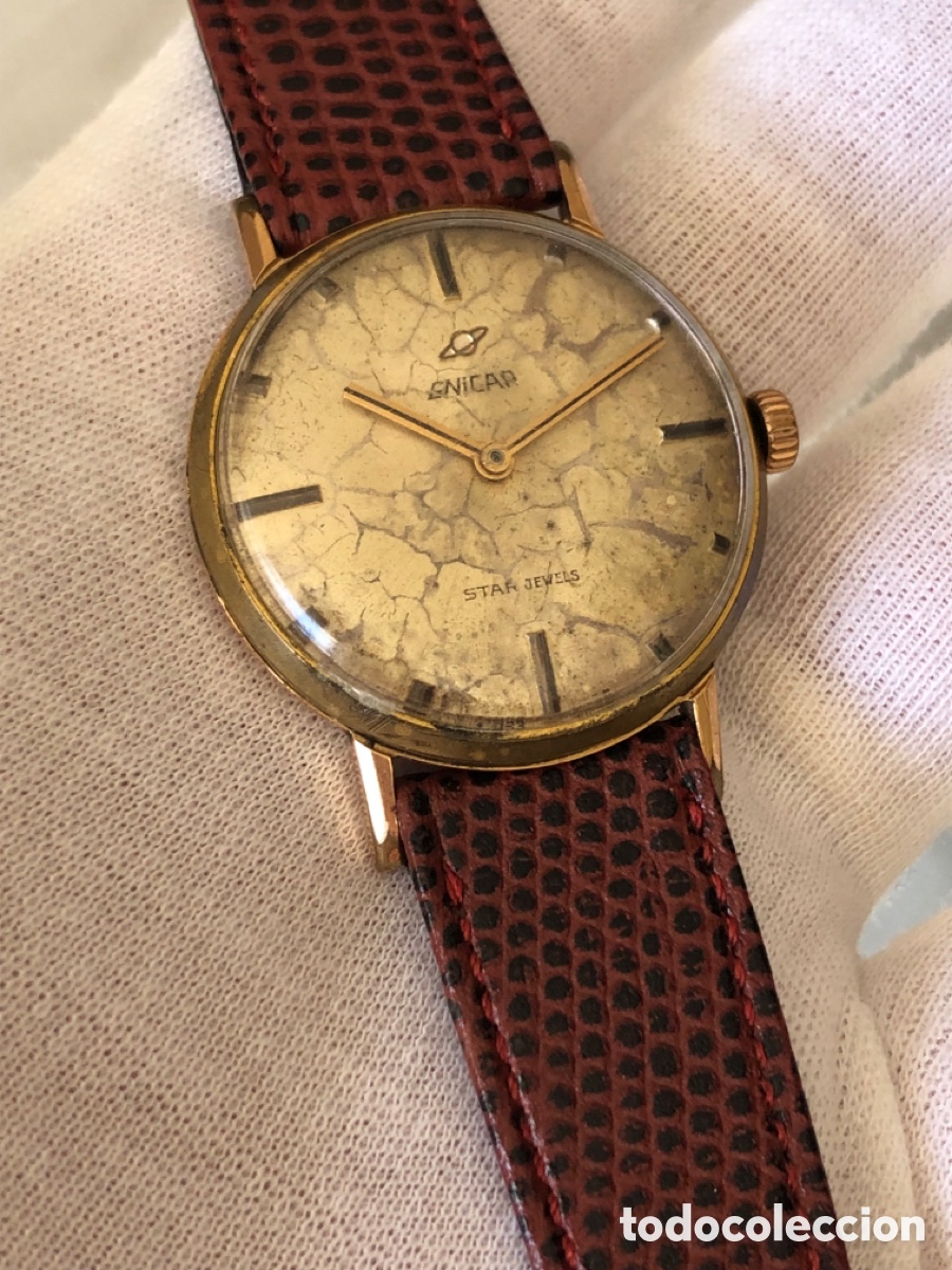 Vintage: Reloj enicar de cuerda - Foto 2