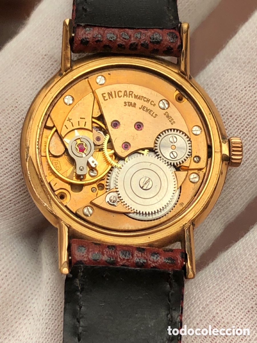 Vintage: Reloj enicar de cuerda - Foto 10