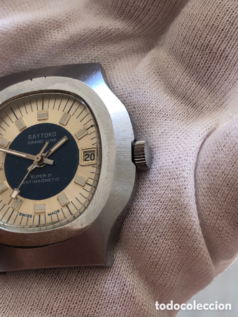 Vintage: Reloj suizo de cuerda completo - Foto 6