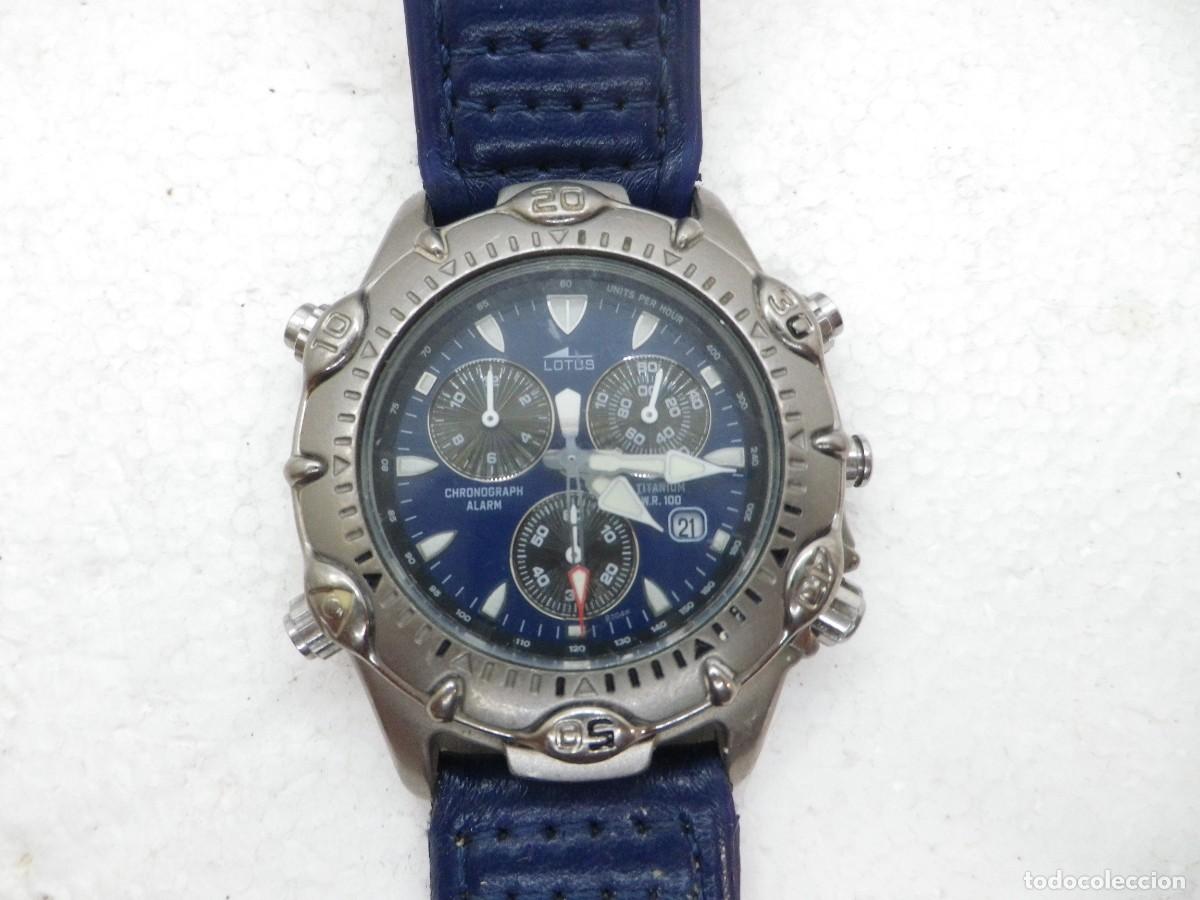Vintage: GRAN RELOJ LOTUS DE TITANIO CABALLERO ALARMA Y CRONOGRAFO WR 100M WATCHES