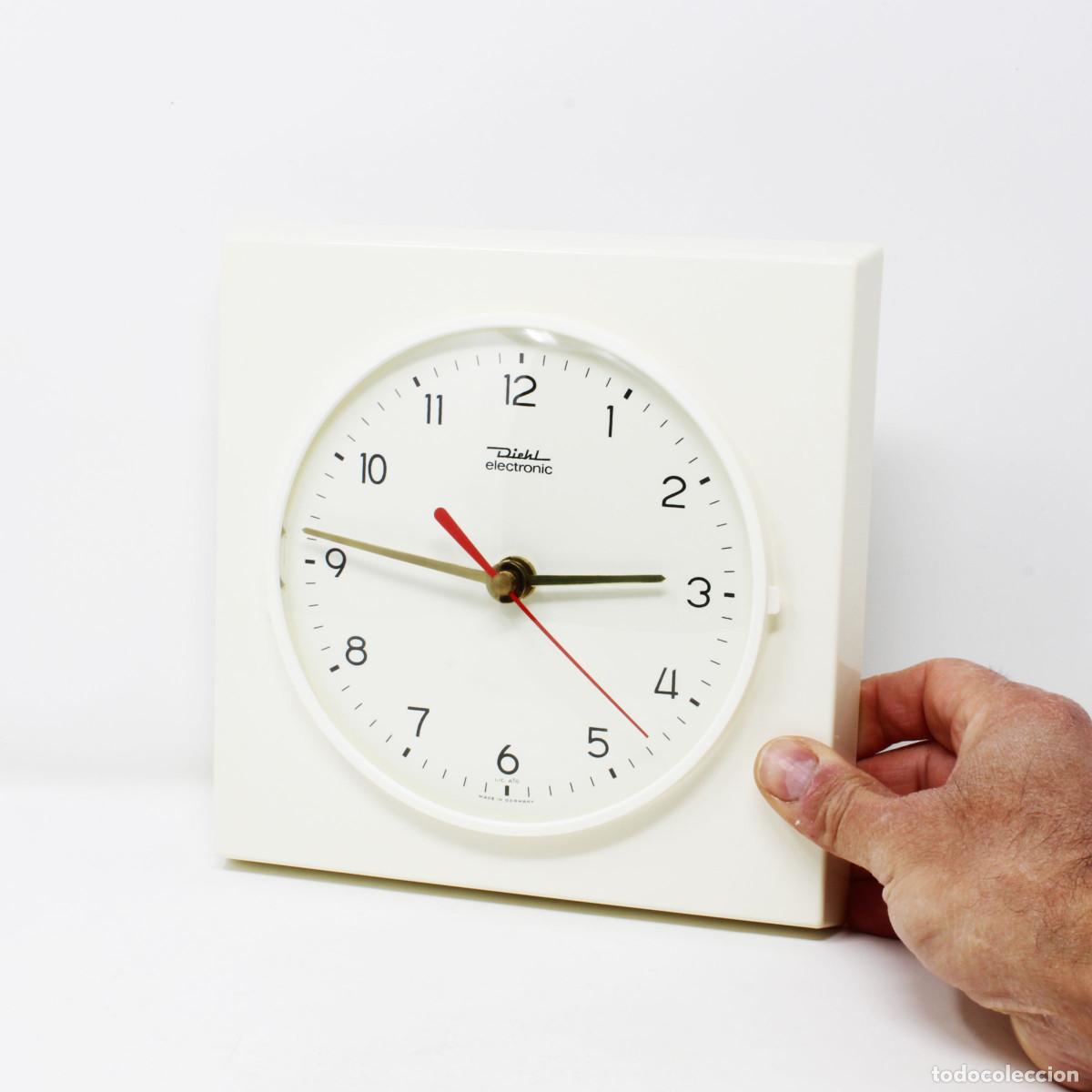 Vintage: Reloj de Pared Vintage Diehl Electronic 76-42100 NOS | Mid Century Modern | Space Age Minimalista |
