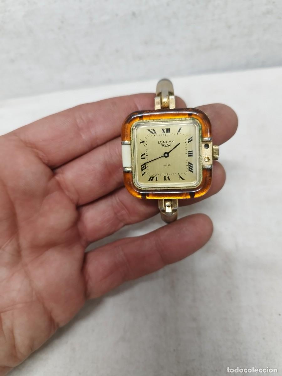 Vintage: Reloj de pulsera Lonlay Suizo sin probar. Cierre parece a restaurar.