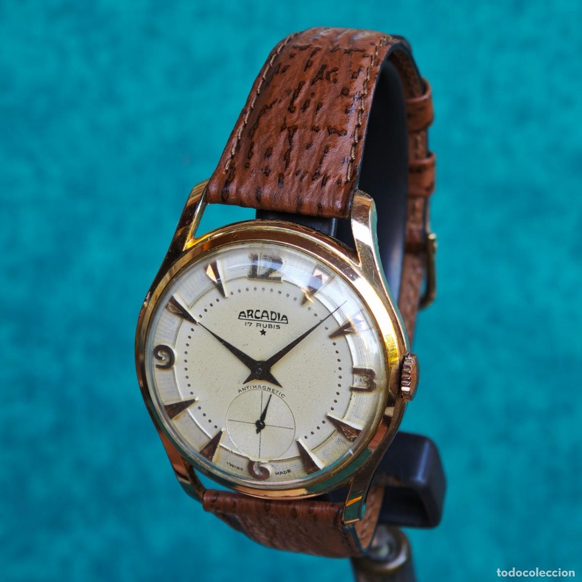 Vintage: ARCADIA Jumbo 38mm reloj de cuerda vintage 1130 montre orologio watch swiss