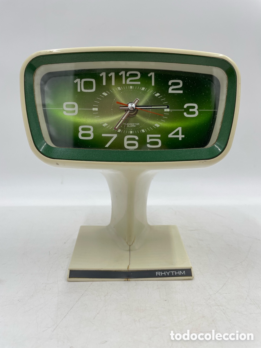 Vintage: Reloj despertador Rhythm japon&eacute;s Vintage original. Era space age.