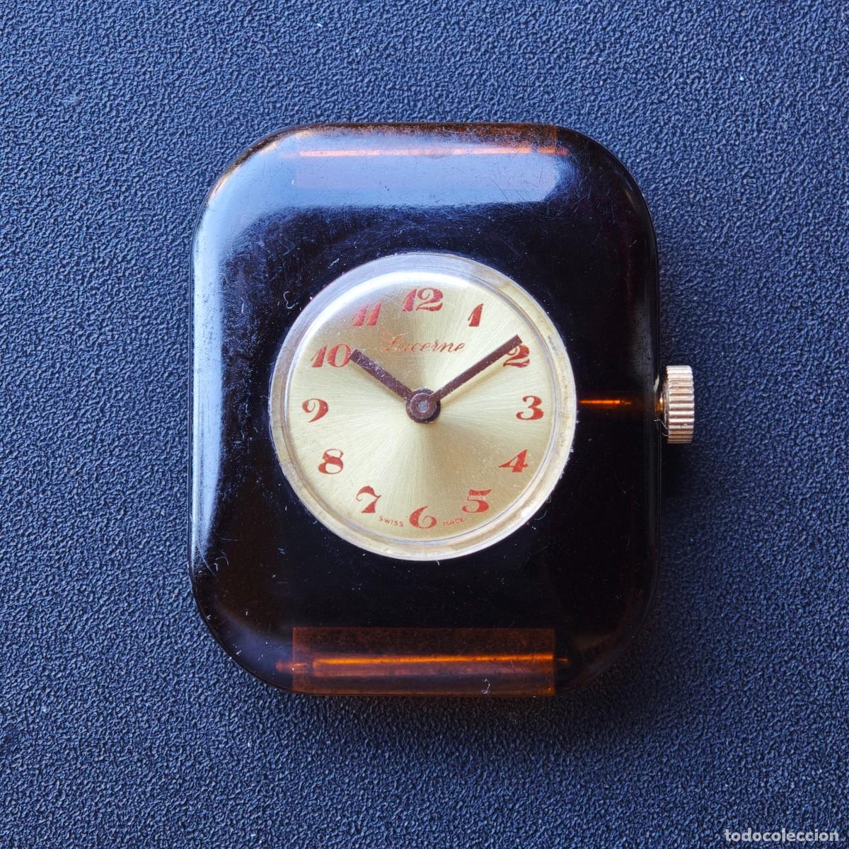 Vintage: LUCERNE 33mm reloj de cuerda acetato vintage watch montre orologio swiss