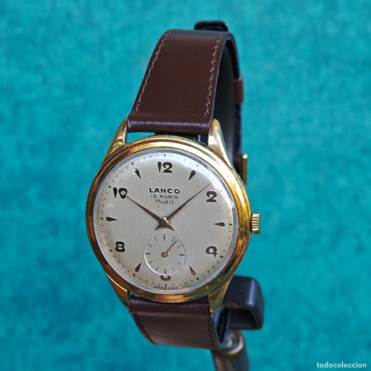 Vintage: LANCO Mod11 Jumbo 39mm reloj de cuerda vintage 1305 montre orologio watch swiss
