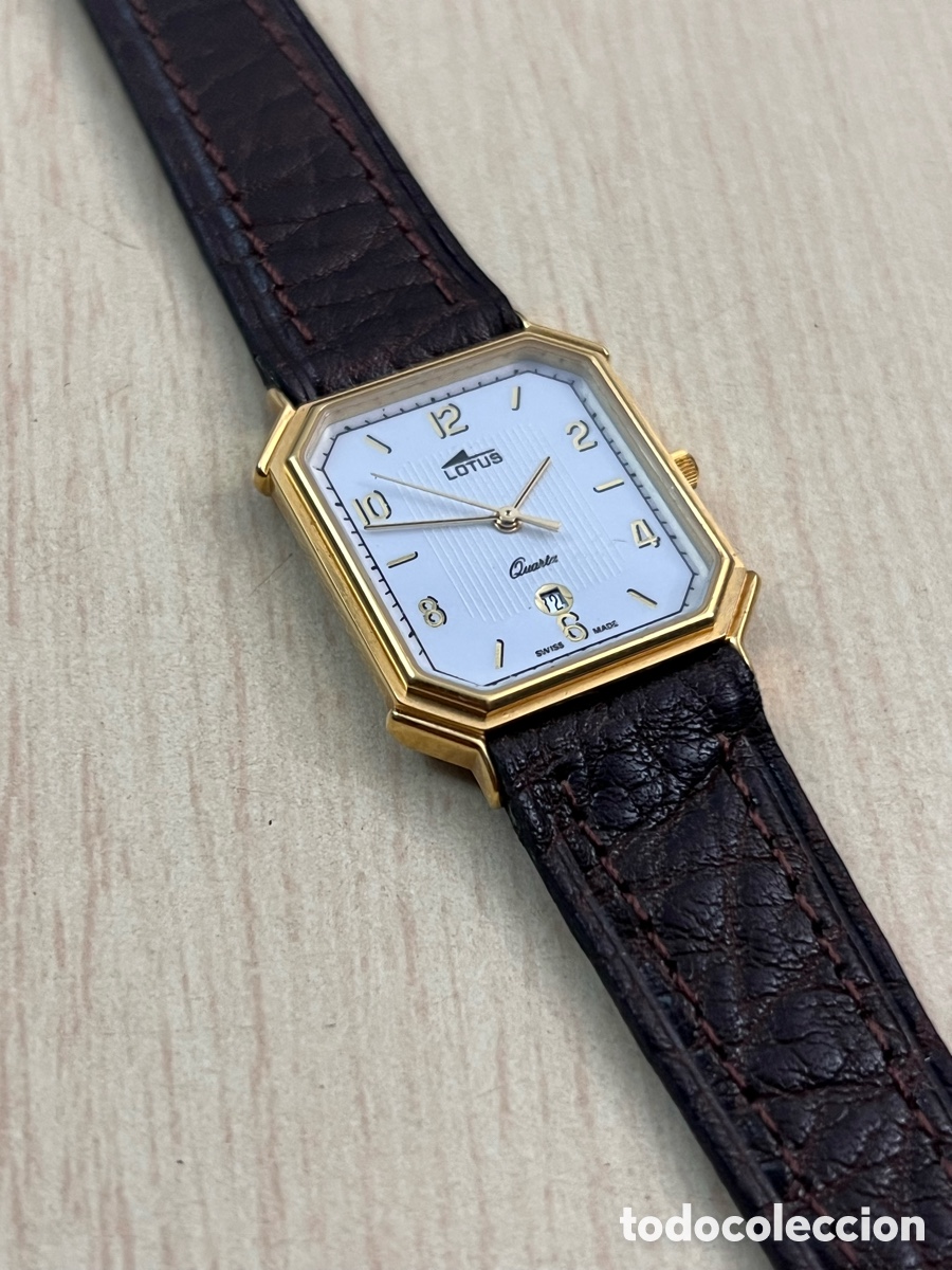 Vintage: ✅ Reloj lotus cuarzo calendario Swiss Tank como nuevo 4393