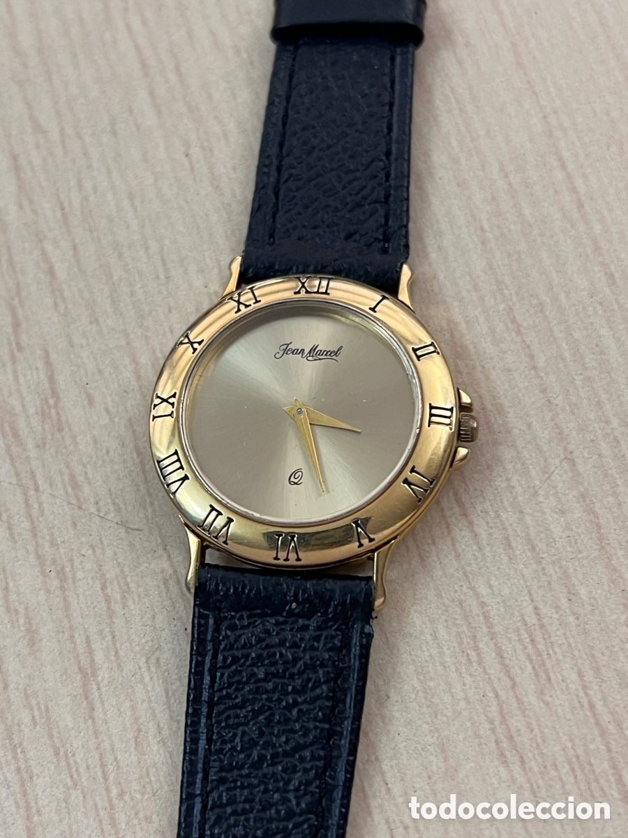 Vintage: ✅ reloj jean marcel Cuarzo Suizo Chapado En Oro
