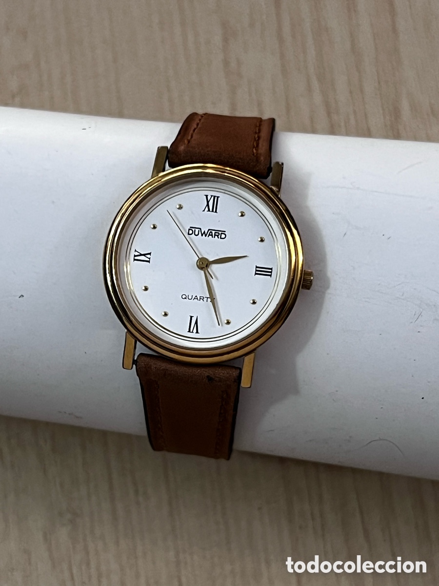 Vintage: ✅ Reloj DUWARD Cuarzo chapado en oro como nuevo