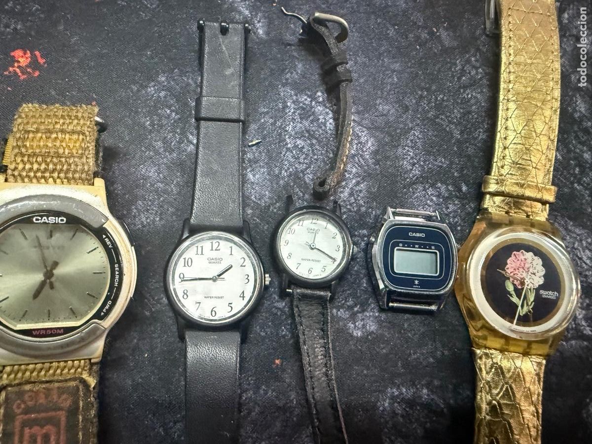 Vintage: LOTE DE RELOJES VINTAGE CASIO + SWATCH &ndash; PARA REVISAR, REPARAR O COLECCIONAR