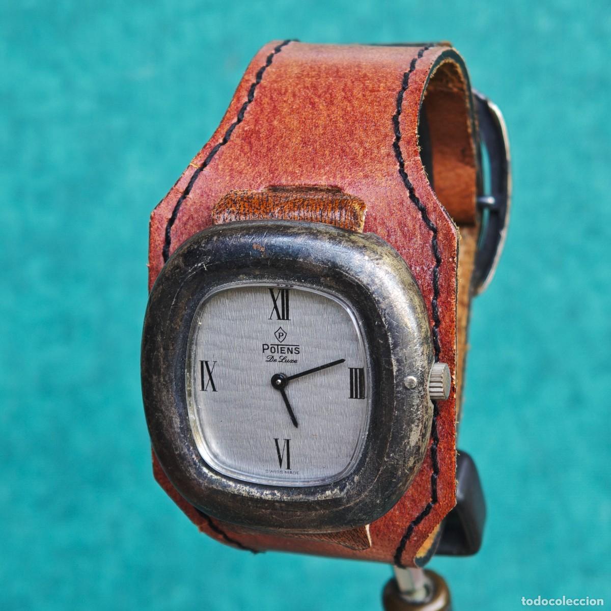 Vintage: POTENS De Luxe reloj de cuerda vintage steam punk montre orologio watch swiss nos