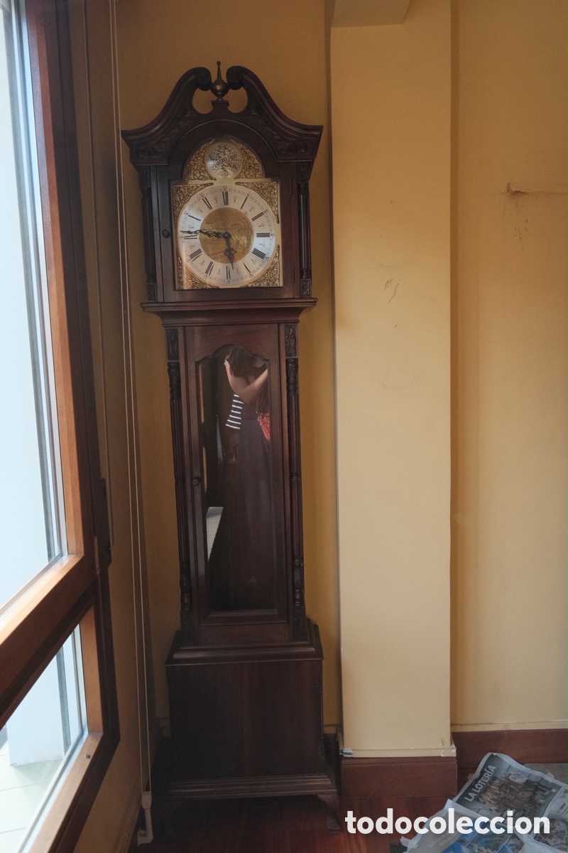Vintage: Reloj de sal&oacute;n de madera - Foto 6