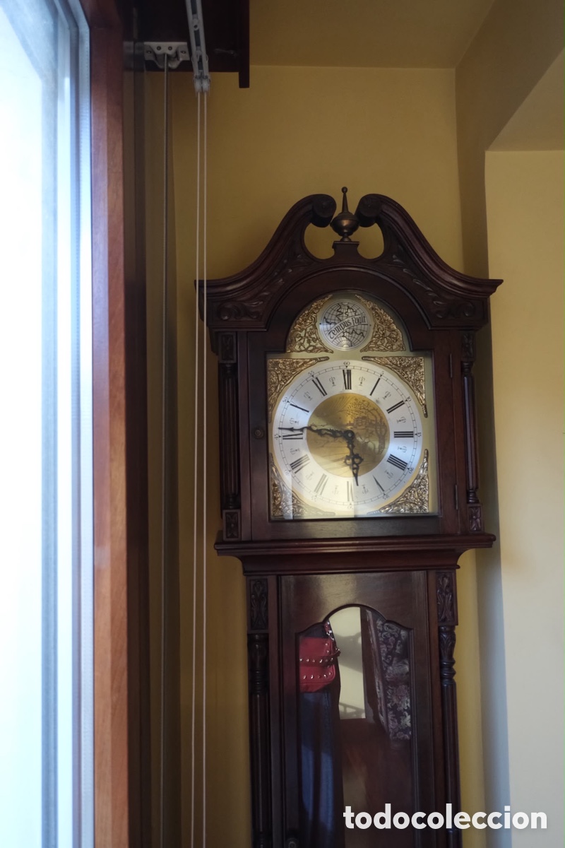 Vintage: Reloj de sal&oacute;n de madera - Foto 2
