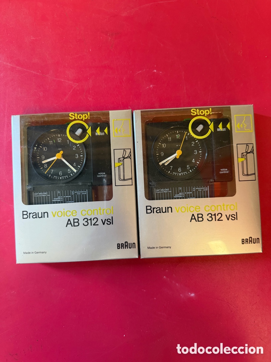 Vintage: 2 Despertadores Braun Voice Control AB 312 VSL