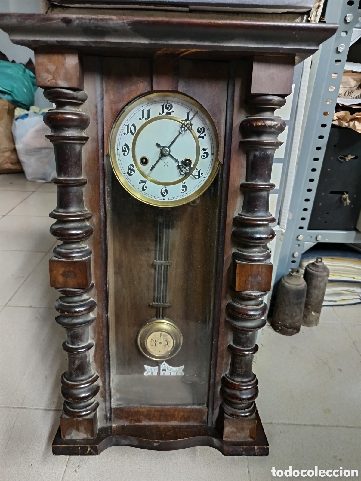 Vintage: Antiguo reloj de pared - Foto 3