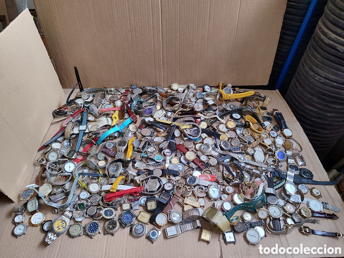 Vintage: Lotazo de relojes de pulsera.9 kgs de relojes de pulsera