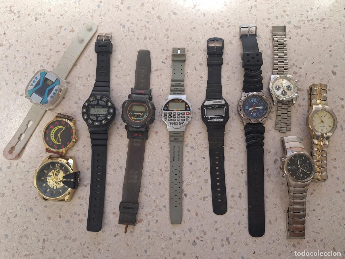 Vintage: Lote 11 Rel&oacute;gios Variados ,Digitais, Desportivos e Met&aacute;licos