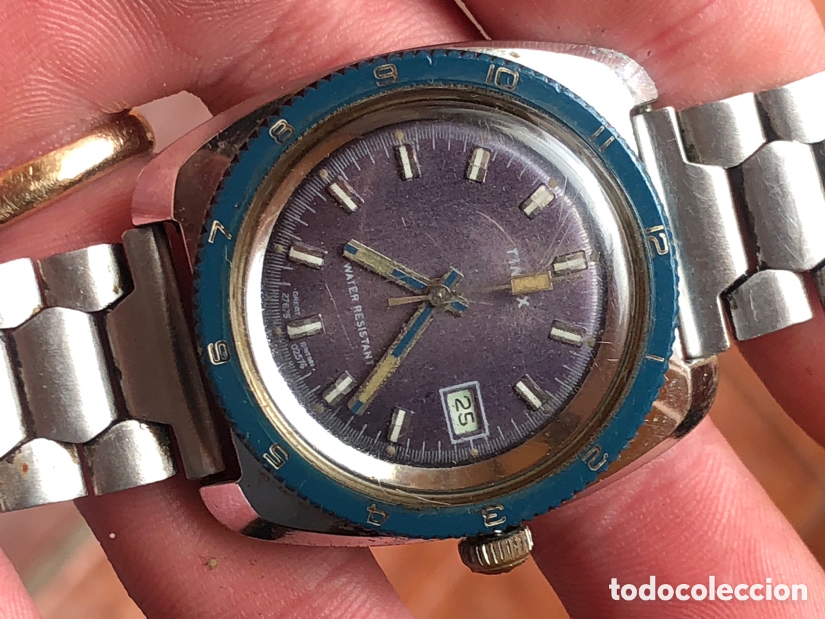 Vintage: Reloj diver timex caja cromada - Foto 12