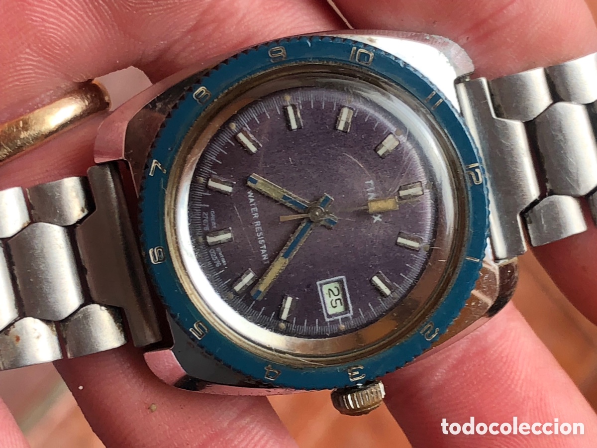 Vintage: Reloj diver timex caja cromada - Foto 13