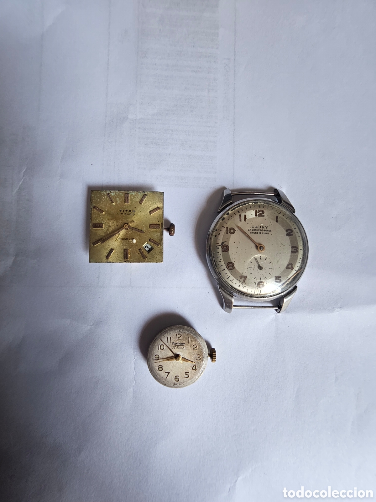 Vintage: Reloj Lote variado de relojes piezas (leer)