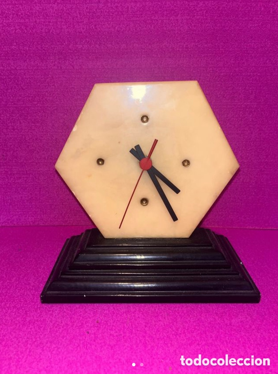 Vintage: Reloj Art Dec&oacute; m&aacute;rmol