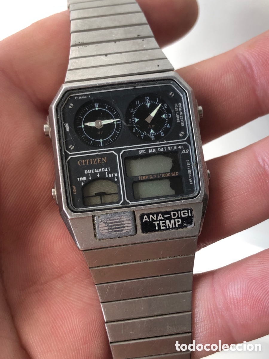 Vintage: Reloj citizen digital japon&eacute;s todo original