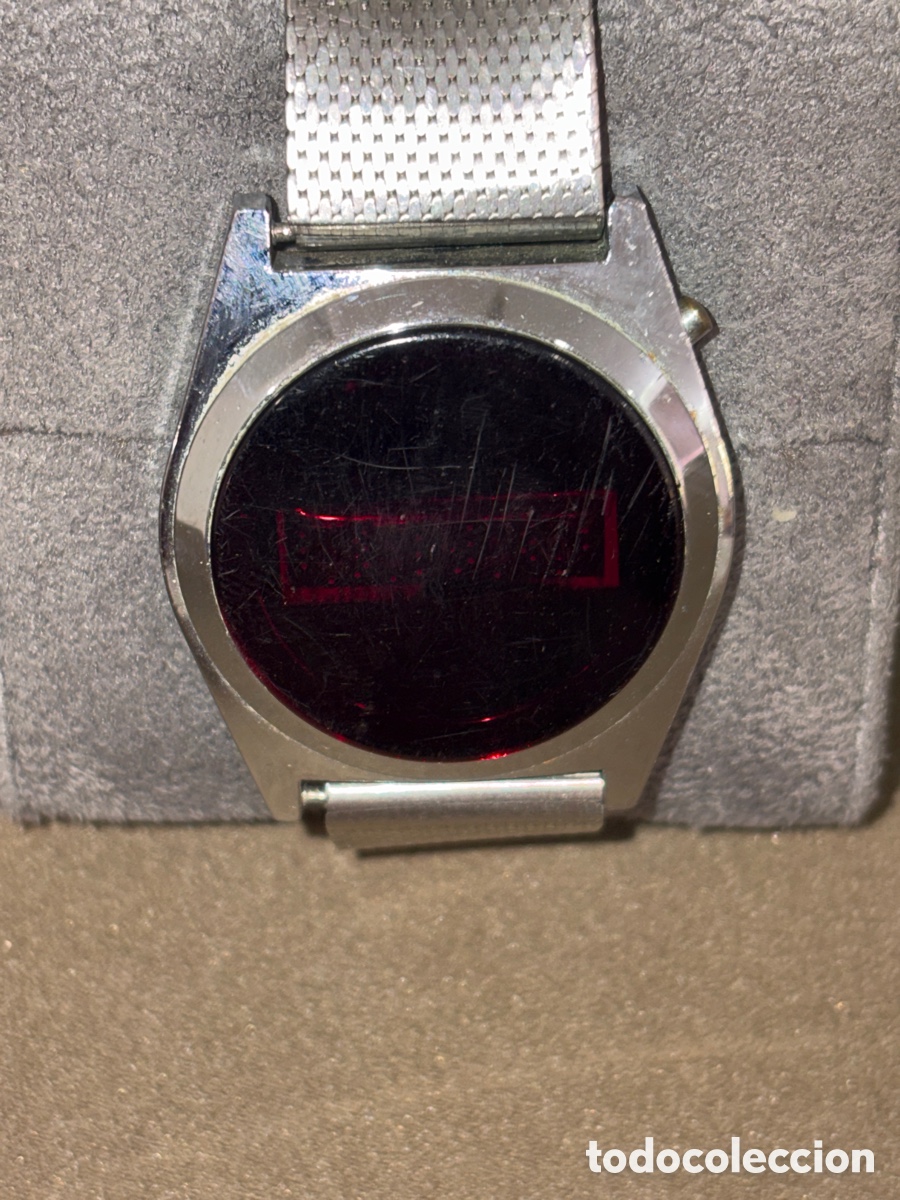 Vintage: Antiguo reloj TIMEBAND DIGITAL*MUY RARO*34mm sin contar Corona *DESCONOZCO SI FUNCIONA*LED ROJO