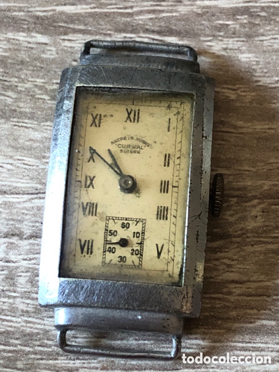 Vintage: Reloj de cuerda a&ntilde;os 50 completo