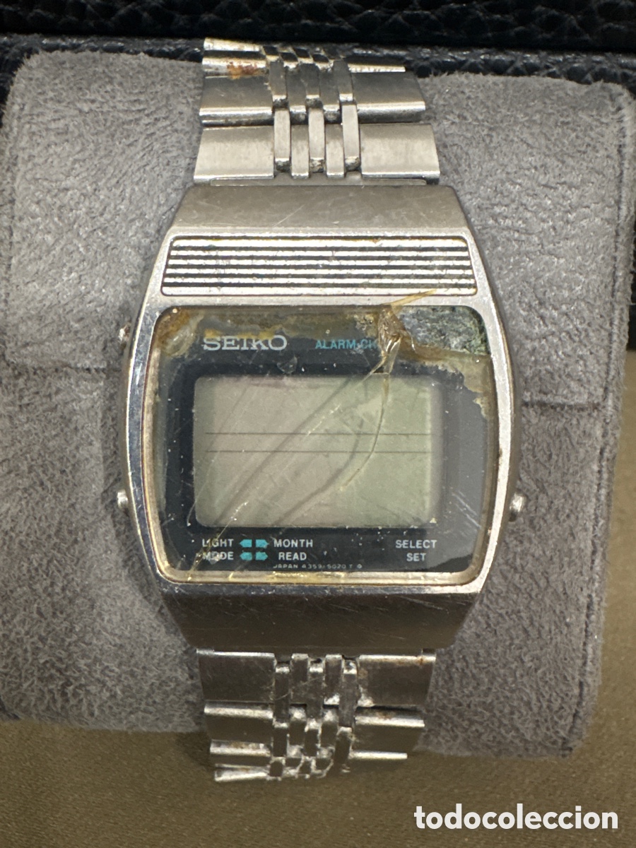 Vintage: Antiguo reloj digital SEIKO*PARA REPARAR O PIEZAS*,ver fotos,A&Ntilde;OS 80