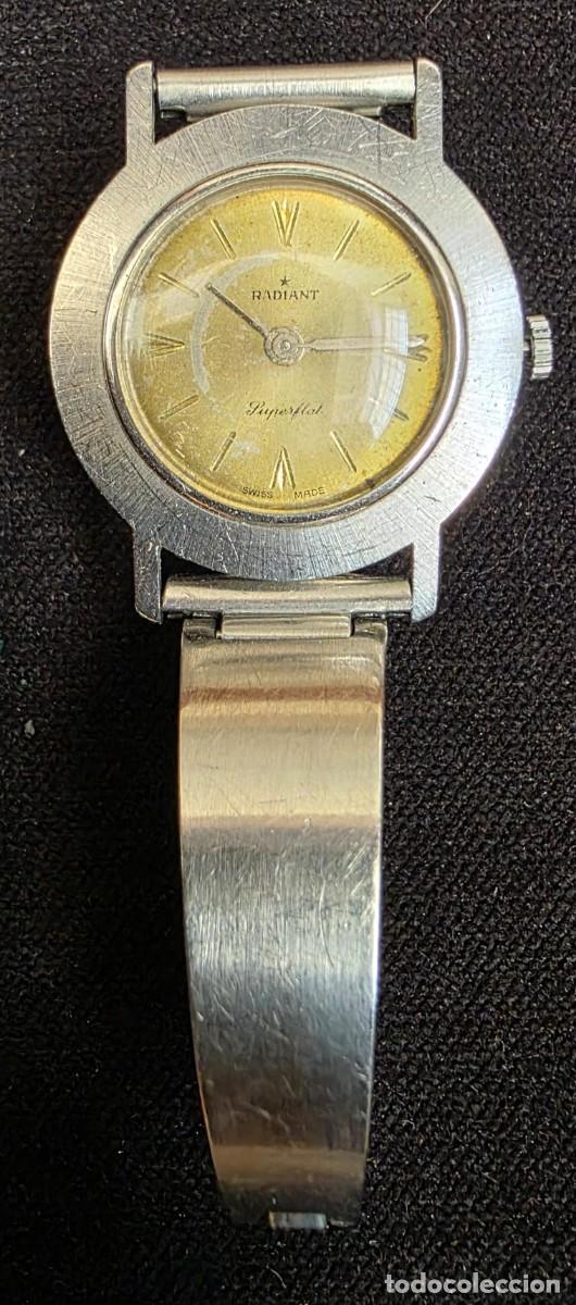 Vintage: Reloj Vintage Radiant Superflat Swiss Made &ndash; Pulsera de Acero &ndash; Caja 35 mm &ndash; Cl&aacute;sico Unisex