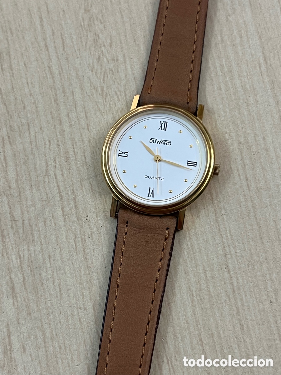 Vintage: ✅Reloj DUWARD Cuarzo chapado en oro como nuevo