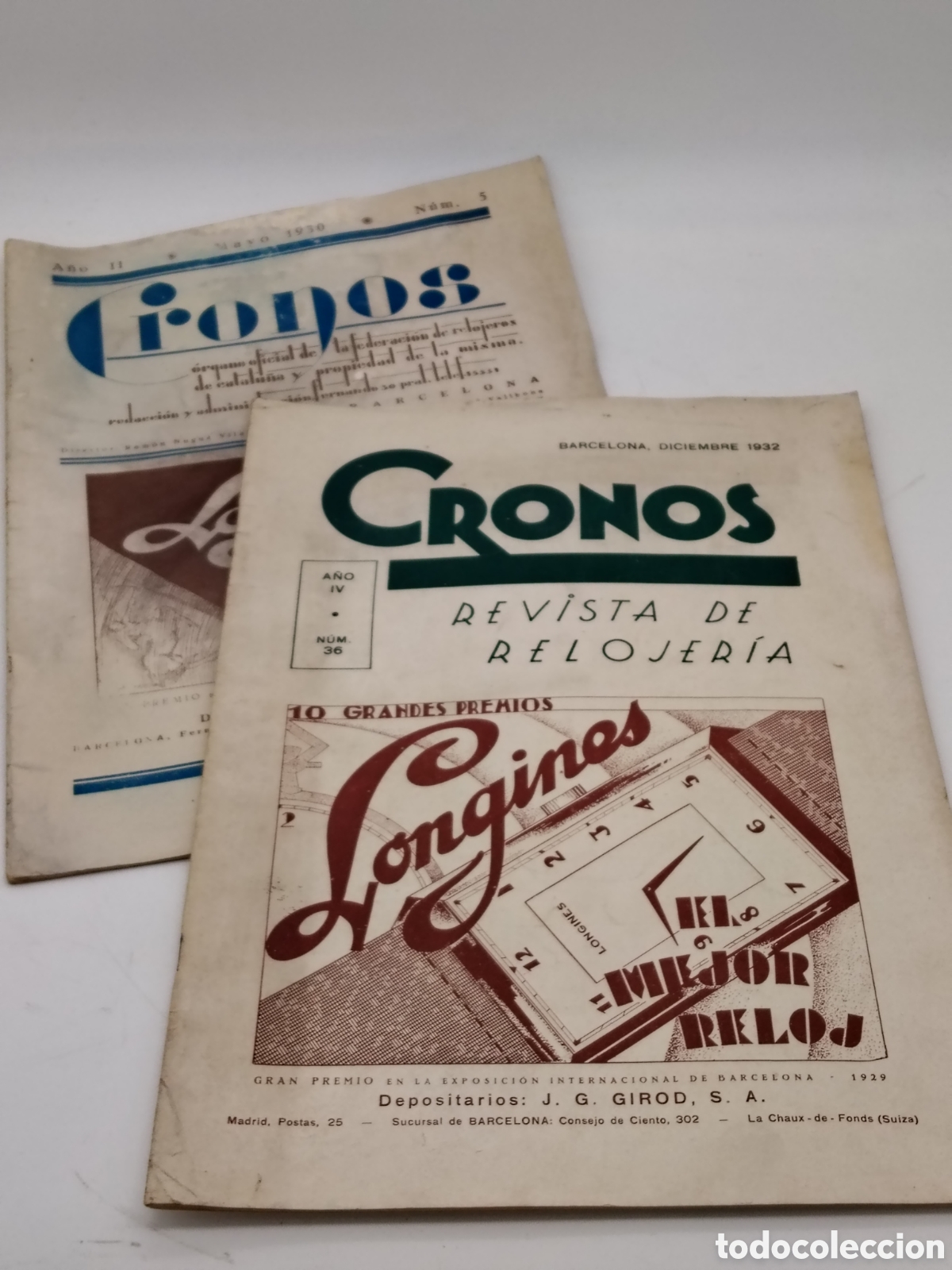 Vintage: Lote revistas antiguas relojer&iacute;a