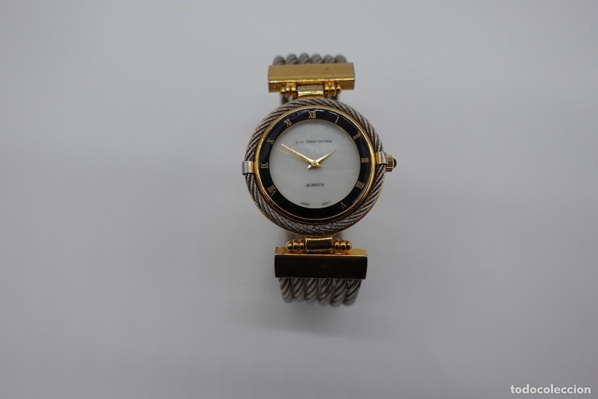 Vintage Watches: RELOJ DE PULSERA DE DAMA LUC DESROCHES QUARTZ, BRAZALETE TIPO CABLE. MODA