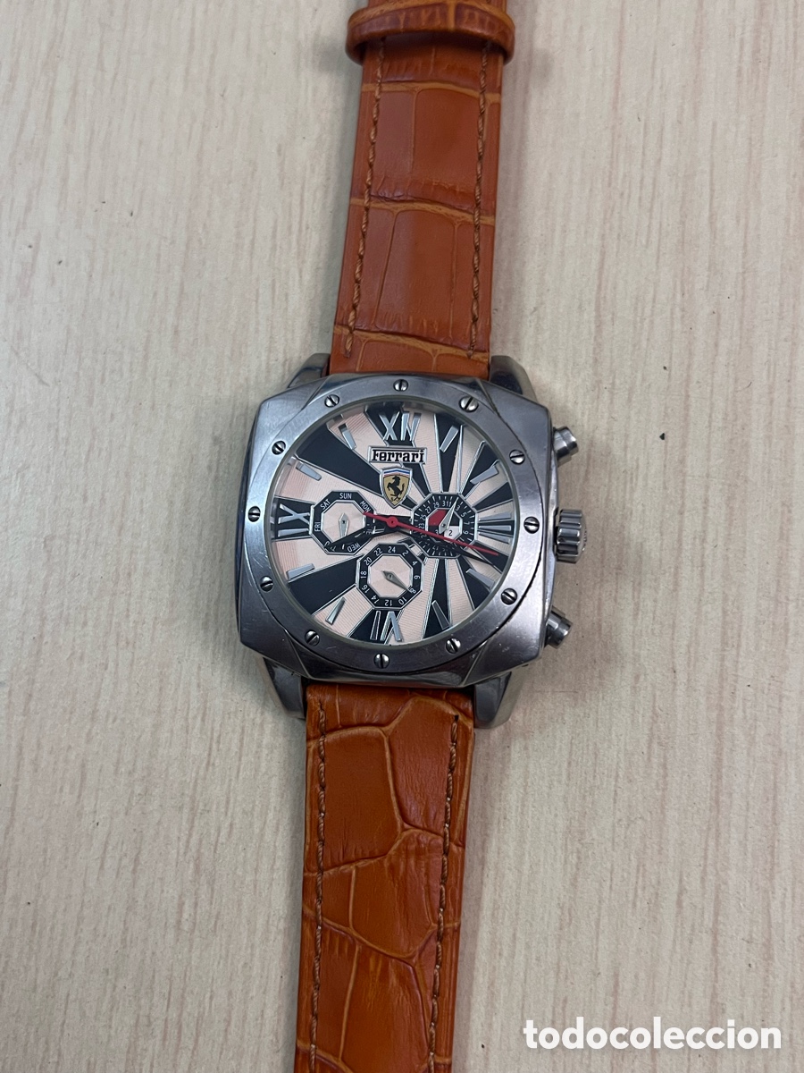 Vintage: ✅ reloj Ferrari autom&aacute;tico calendario para hombres