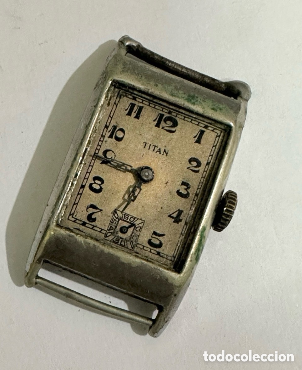 Vintage: Antiguo reloj TIT&Aacute;N cuando De Cuerda Swiss Vintage