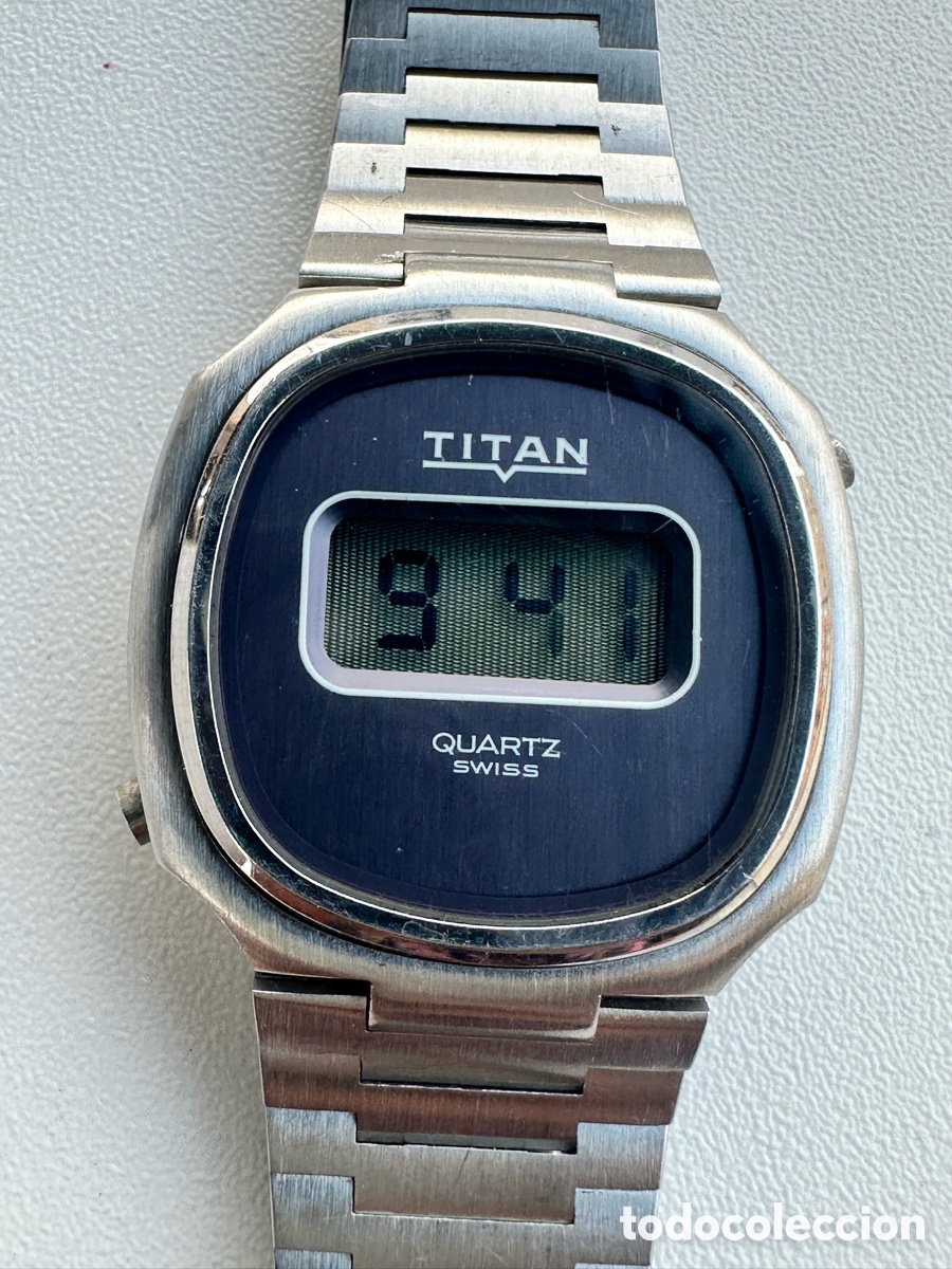 Vintage Watches: Antiguo Reloj TITAN LCD Quartz SWISS MADE Vintage